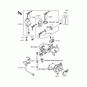 Схема вузла: Замок запалювання для Kawasaki ZR1200 ZRX1200R