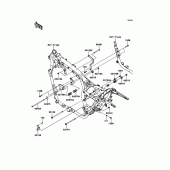 Схема узла: Крепление двигателя для Kawasaki VN1700 VN1700 Classic Tourer ABS