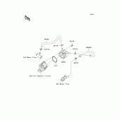 Схема узла: Масляный охладитель для Kawasaki ZX600 Ninja ZX-6R