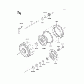 Схема вузла: Зчеплення для Kawasaki KX500
