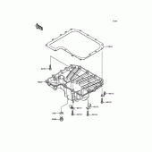 Схема вузла: Oil Pan для Kawasaki ZR800 Z800 ABS