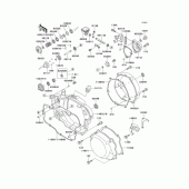 Схема вузла: Engine cover(1/2) для Kawasaki KX250/ KX252 KX250