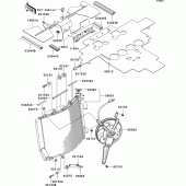 Схема вузла: Радіатор для Kawasaki ZX1400 ZZR1400 ABS