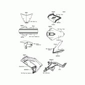 Схема вузла: Наклейка (сірий) (FFFA) для Kawasaki EX400 Ninja 400R ABS