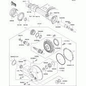 Схема вузла: Drive shaft/final gear(1/2) для Kawasaki VN1500 VN1500 Classic