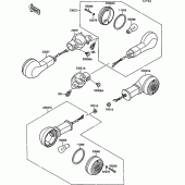 Схема узла: Turn signal для Kawasaki VN1500 VN-15 SE