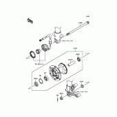 Схема вузла: Переднє колесо для Kawasaki KLX125 D-Tracker