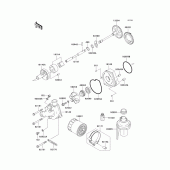 Схема узла: Масляный насос & Масляный фильтр для Kawasaki ZX600 Ninja ZX-6RR
