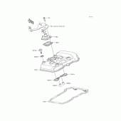 Схема вузла: Кришка ГБЦ для Kawasaki ER250 Z250 ABS