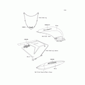 Схема вузла: Decals(blue) для Kawasaki ZX1000 Ninja ZX-10R