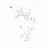 Схема узла: Фара для Kawasaki EN500 Vulcan 500