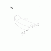 Схема узла: Сиденье для Kawasaki KL250 KLR250