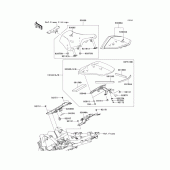 Схема узла: Сиденье (1/2) для Kawasaki ZR750 Z750R