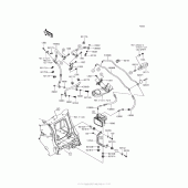 Схема вузла: Brake Piping для Kawasaki ZX1400 Ninja ZX-14R ABS
