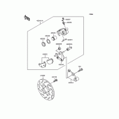Схема вузла: Заднє гальмо для Kawasaki KMX50 KSR-I