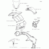 Схема вузла: Decals(Red)(Cn)(Green)(Ca,us)(Mff) для Kawasaki ZX1000 Ninja 1000 ABS