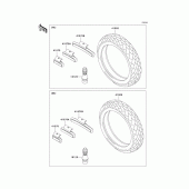 Схема вузла: Шини для Kawasaki EX500 Ninja 500R