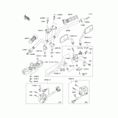 Схема вузла: Кермо & Пульт управління рульовим для Kawasaki ZR1000 Z1000