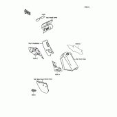 Схема вузла: Decals(blue)(kmx125-a8) для Kawasaki KMX125