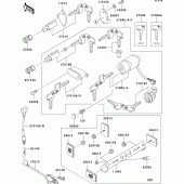 Схема вузла: Ignition switch(1/2) для Kawasaki VN800 Vulcan 800 Classic