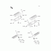 Схема вузла: Підніжки для Kawasaki ZX900 Ninja ZX-9R