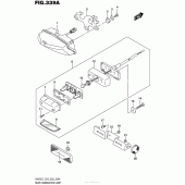 Схема вузла: Задній ліхтар (Стоп-сигнал) для Suzuki SV650