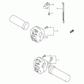 Схема вузла: Пульт керування рульовим для Suzuki VS600 Intruder 600