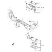 Схема вузла: Підніжки для Suzuki VS1400 Boulevard S83