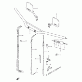 Схема узла: Руль & Тросики для Suzuki DR650 DR650SE
