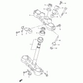 Схема узла: Рулевая траверса для Suzuki RMX250