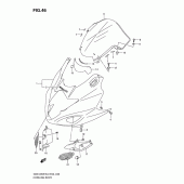 Схема вузла: Передній обтічник Suzuki GSX1250