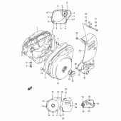 Схема узла: Крышки картера для Suzuki LS650 Savage