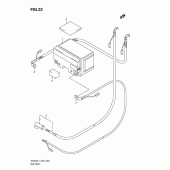 Схема вузла: Акумулятор (An400al1 e19) ​​для Suzuki AN400 Burgman (EU analogue of SkyWave)