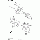 Схема вузла: Масляний насос для Suzuki DR200 DR200S