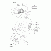 Схема узла: Топливный бак для Suzuki DR250