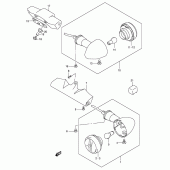 Схема узла: Поворотники (Model k4) для Suzuki VL1500 Intruder LC