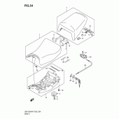 Схема вузла: Сидіння для Suzuki GSF1250 Bandit