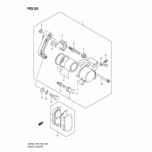 Схема узла: Передний тормозной суппорт для Suzuki LS650 Boulevard S40