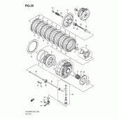 Схема узла: Сцепление для Suzuki VZ1500 Intruder M1500