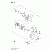 Схема вузла: Водяний насос Suzuki GSX-R1000