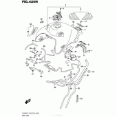 Схема узла: Топливный бак (Dl650Xal7 E28) для Suzuki DL650 V-Strom