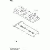 Схема узла: Клапанная крышка для Suzuki GSX1300 Hayabusa