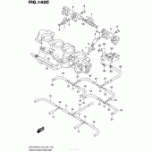 Схема вузла: Throttle Body Hose/joint (Gsx1300Ral5 E33) для Suzuki GSX1300 Hayabusa