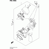 Схема узла: Воздушный фильтр для Suzuki RM-Z250
