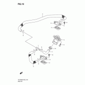 Схема узла: Система индукции воздуха для Suzuki VZ1500 Intruder M1500