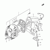 Схема вузла: Задній ліхтар (Стоп-сигнал) для Suzuki TS125