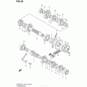 Схема узла: Трансмиссия для Suzuki DR650 DR650SE