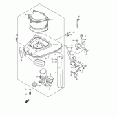 Схема вузла: Повітряний фільтр Suzuki GSX1300 Hayabusa