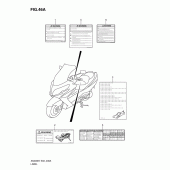 Схема вузла: Інформаційні наклейки (Model l0) для Suzuki AN400 Burgman (EU analogue of SkyWave)