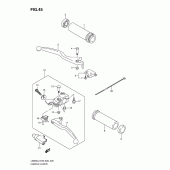 Схема узла: Ручки руля для Suzuki LS650 Boulevard S40